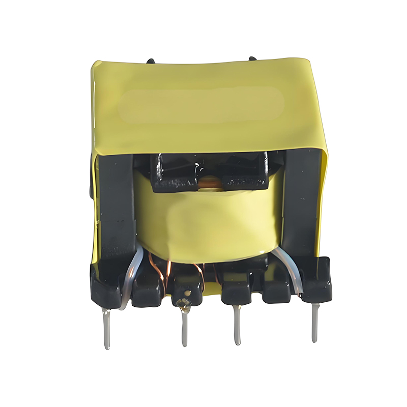 What specific impact does the distributed capacitance of a high-frequency transformer have on signal transmission quality?